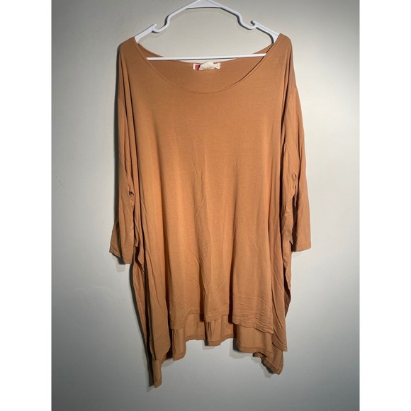 Free People Beach Big Dipper Oversized Tee Tan Size XS/S Casual Layered Breezy - Picture 2 of 11